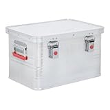 STIER Alubox, Aluminiumbox 30L, Staub- und spritzwasserresistent mit Gummidichtung und 2...