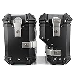 FJAUOQ Topcase Motorrad Motorradkoffer Seitenkoffer Touring 38L Top Case Motorrad Roller Aluminium...